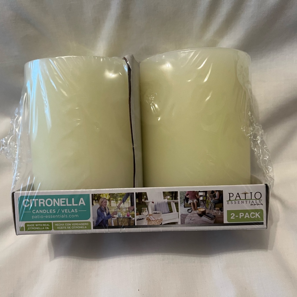 Patio Essentials Citronella Candles 2-Pack